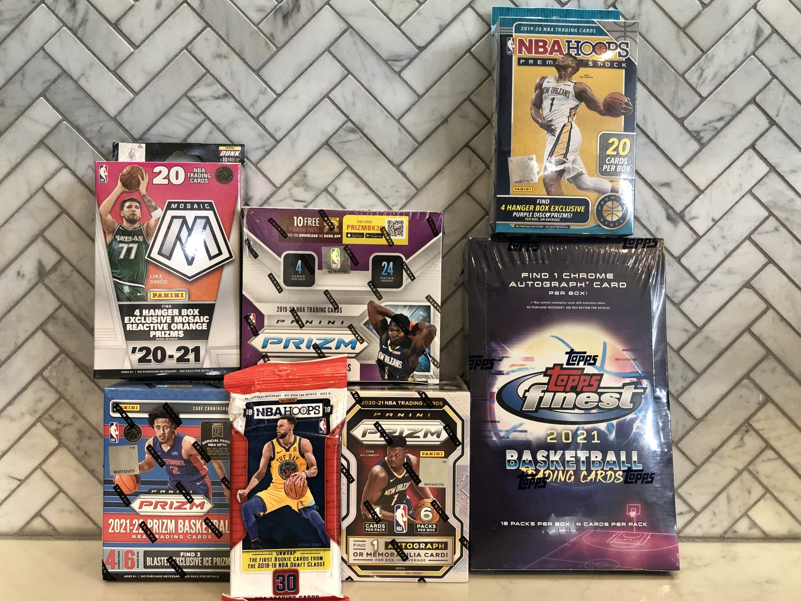 Basketball Mixer #105-Optic, Prizm, Mosaic, Finest +19-20 Prizm